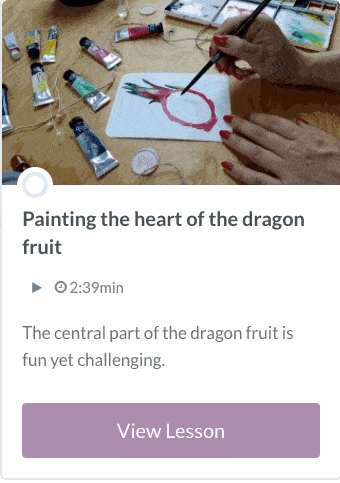 Paint Dragon Fruit in Watercolor