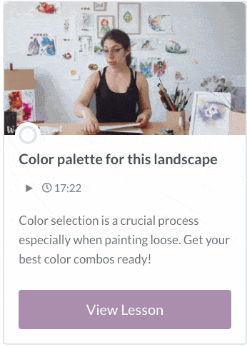 Watercolor Loose Landscape Lesson 02