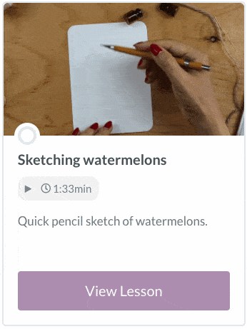Watercolor Watermelon Lesson 03