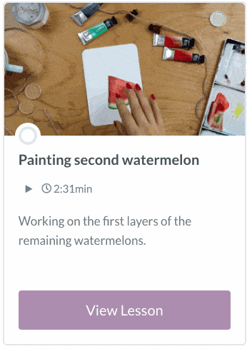 Watercolor Watermelon Lesson 07