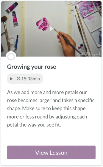 Lesson 4 Paint a Rose