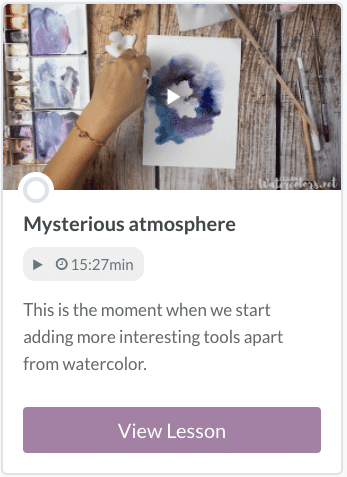 Lesson 5 atmosphere in watercolor