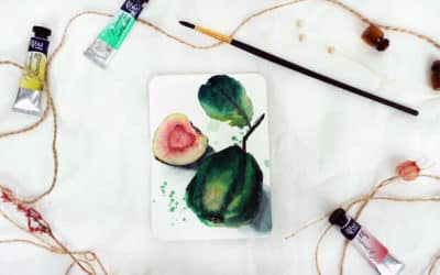 Paint a Watercolor Guava