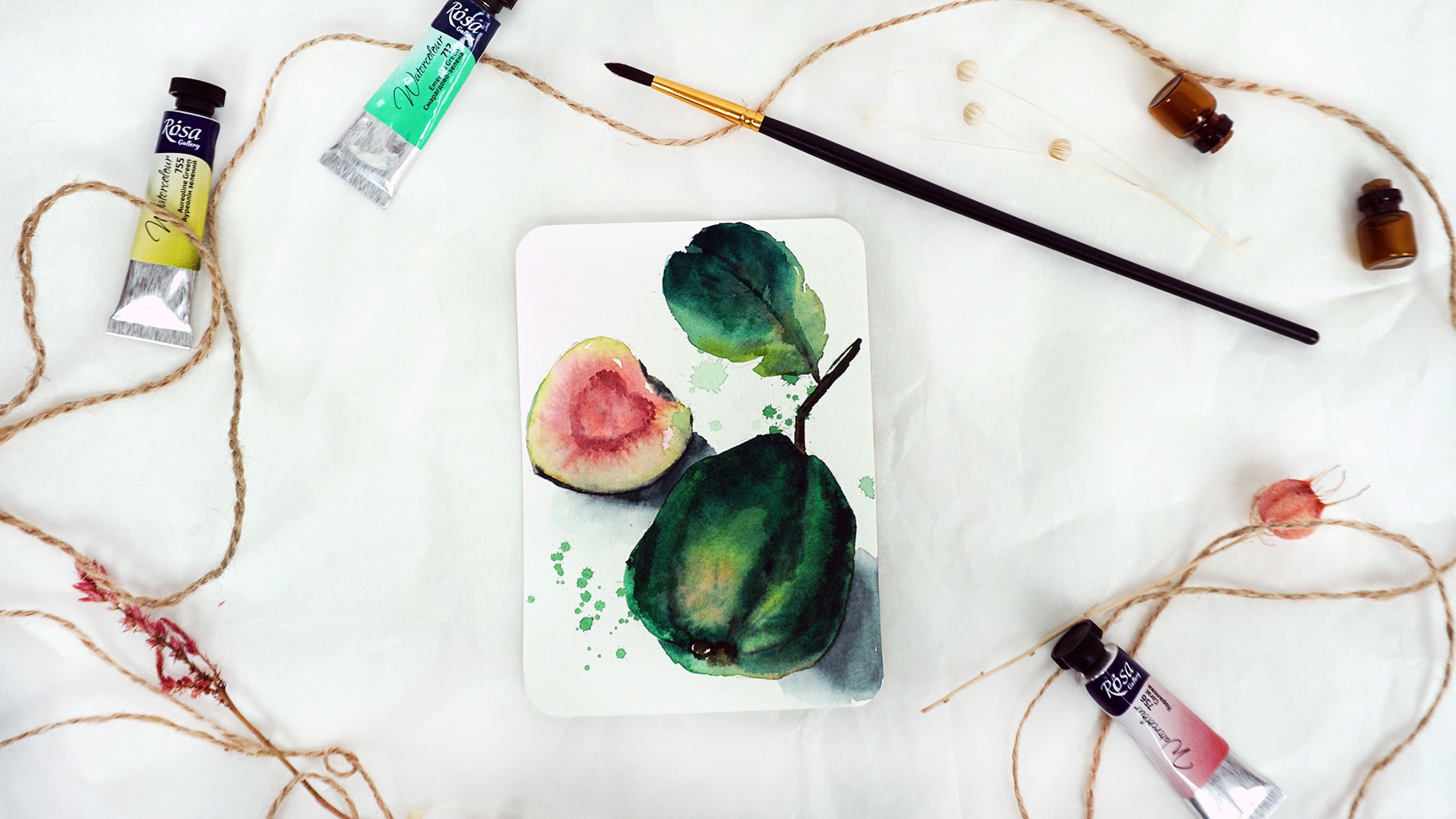 Paint Watercolor Guava