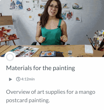 Watercolor Mango Lesson 01