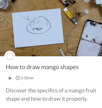 Watercolor Mango Lesson 02