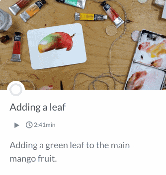 Watercolor Mango Lesson 06