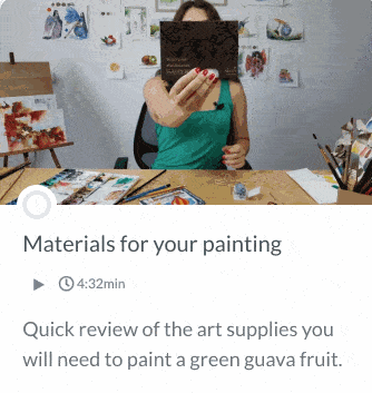 Watercolor Guava Lesson 01