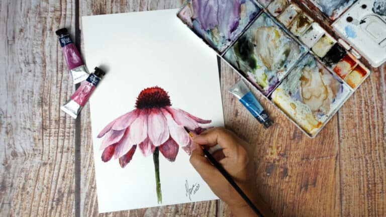 [11] Paint a Daisy Flower in Watercolor - Daisy Flower