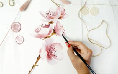 Paint Cherry Blossom in Watercolor