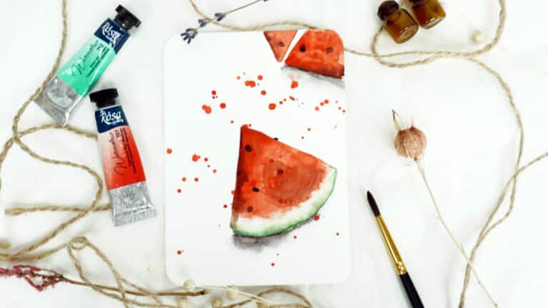 [23] Paint a Watercolor Watermelon - Watermelon