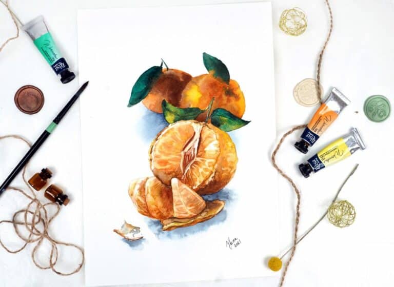 [18] Paint Watercolor Yummy Tangerines - Yummy Tangerines