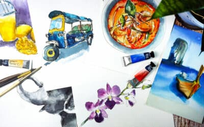 Watercolor Sketch and Travel in Thailand