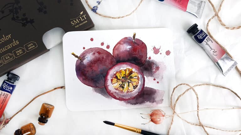 Watercolor Passion Fruit Classe